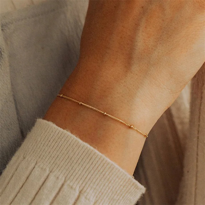 Electroplated U-Shape Chain Bracelet