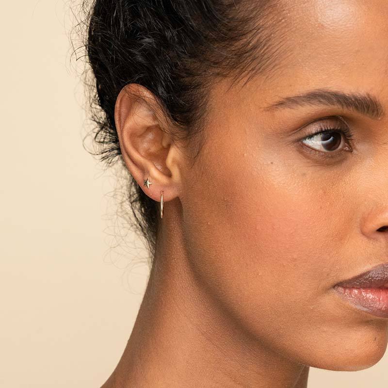 Milskye 18K Gold Plated Small Hoop Earrings