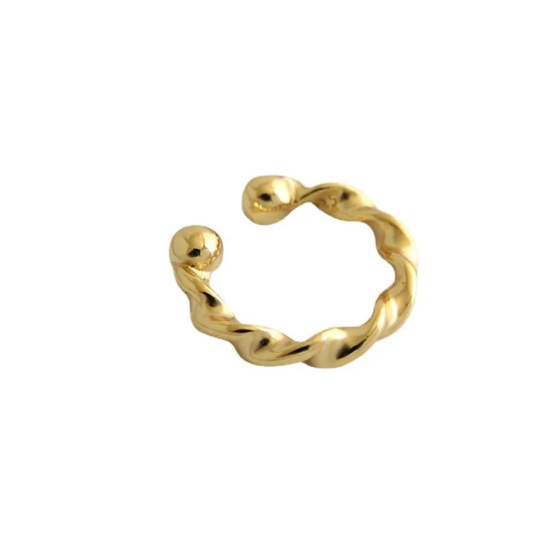 Women’s Sterling Silver Twist Ear Cuff