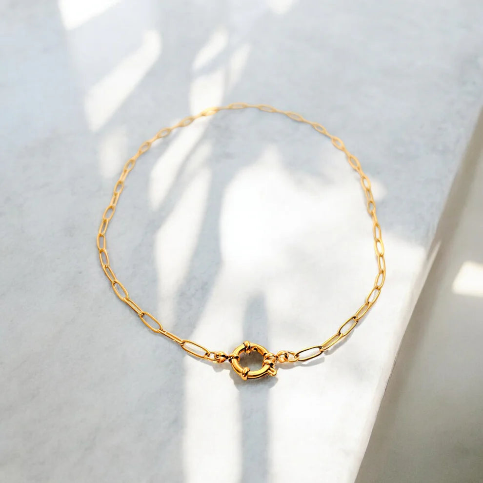 Modern Paperclip Chain Choker Necklace