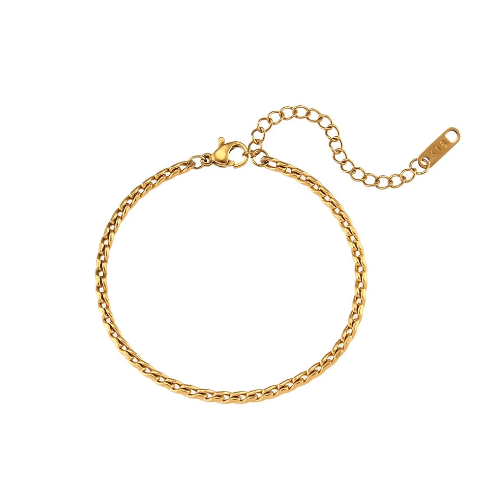 Gold Plated Geometric Stripe Necklace