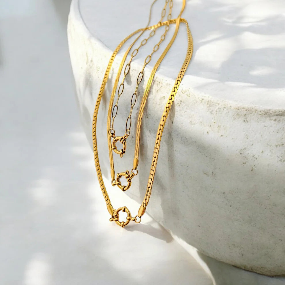 Modern Paperclip Chain Choker Necklace