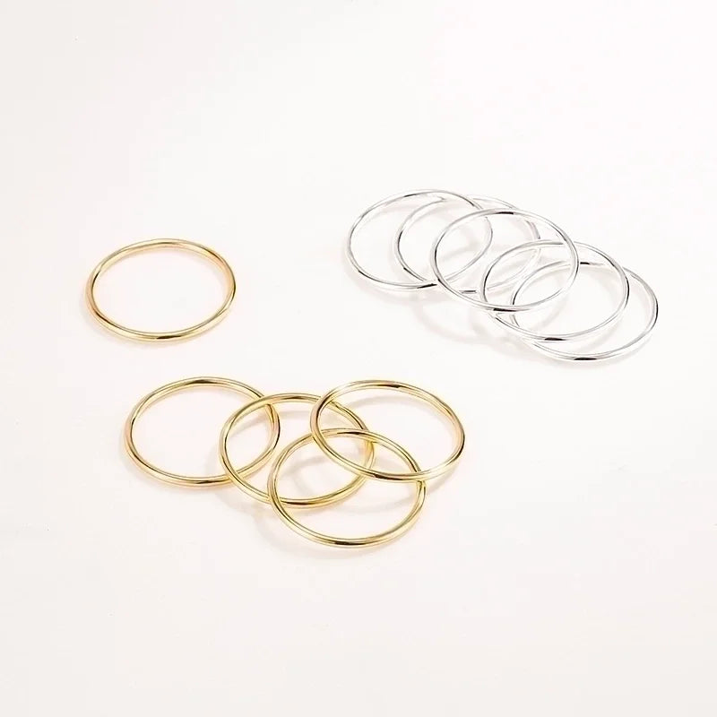 Women’s Korean Style S925 Coil Ring