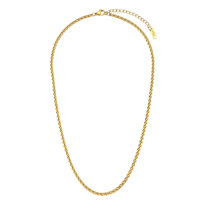 Gold Plated Geometric Stripe Necklace