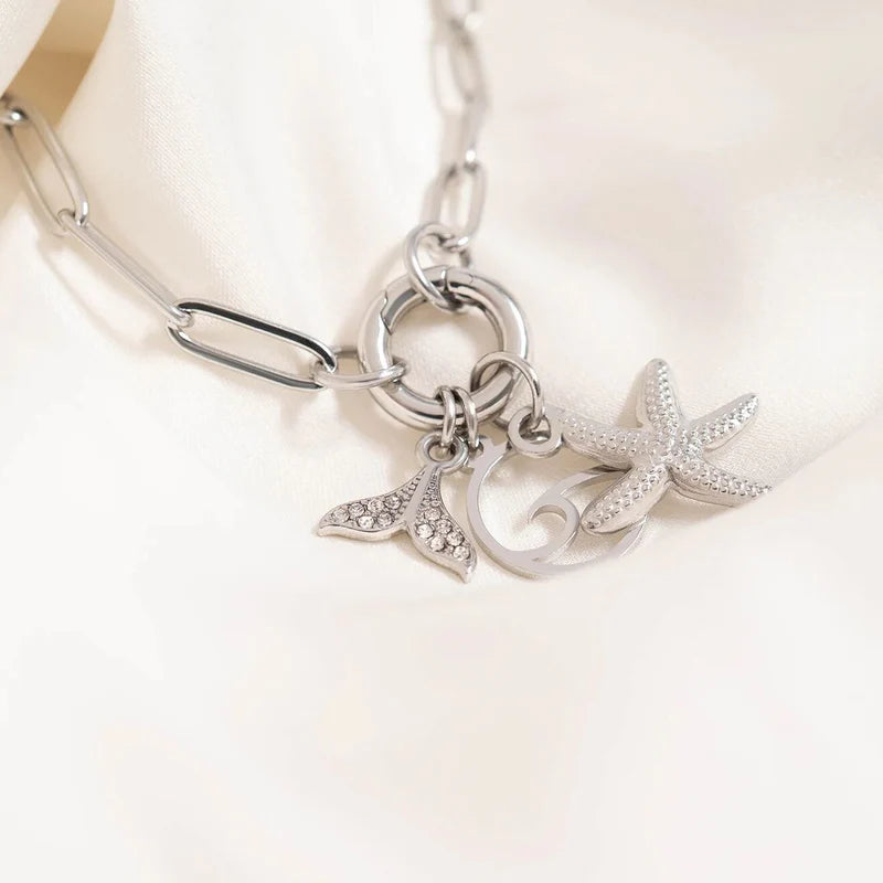 Gold PVD Stainless Paperclip Chain Bracelet