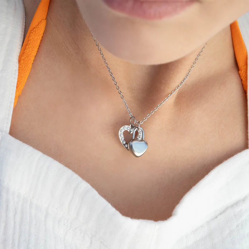 Heart Lock Charm in 18K Gold PVD Steel