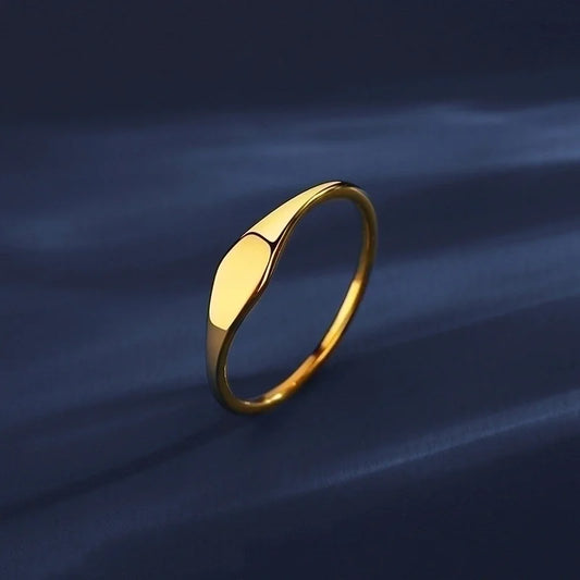 Minimalist Solid Stainless Steel Ring